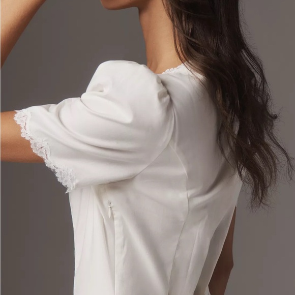 NWT Reformation Cream Lace-Trimmed Dress Size 4 - Picture 2 of 6